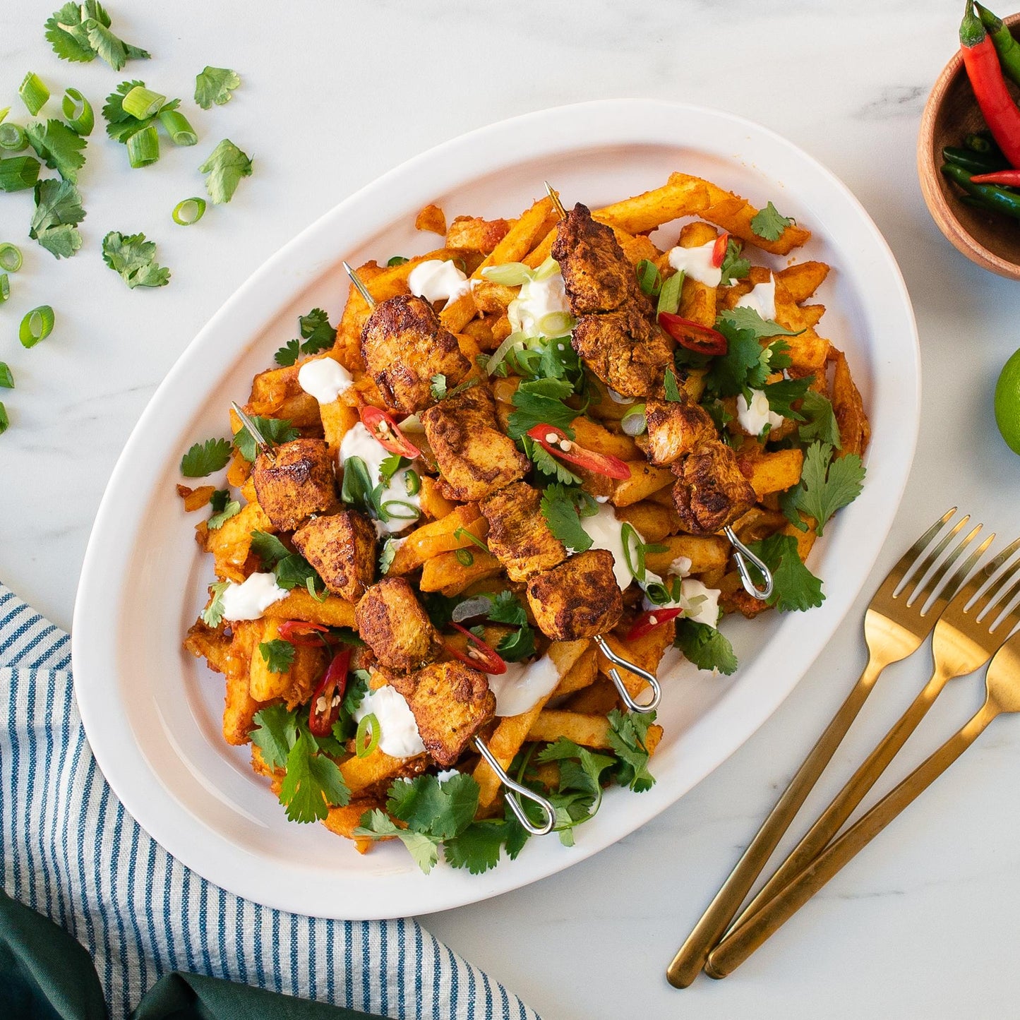 Loaded Fries - Tandoori Chicken