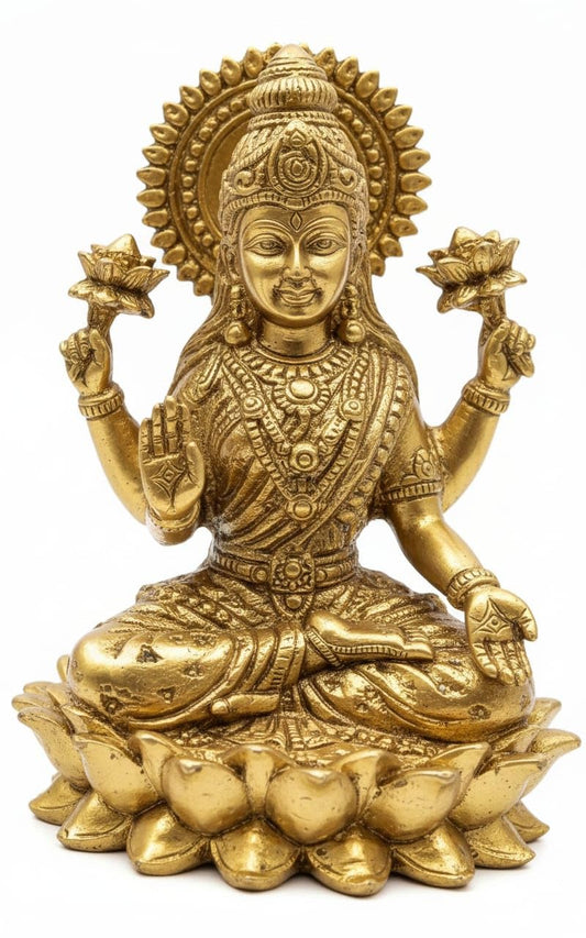 MEGH BRASS IDOL KAMAL LAXMI
