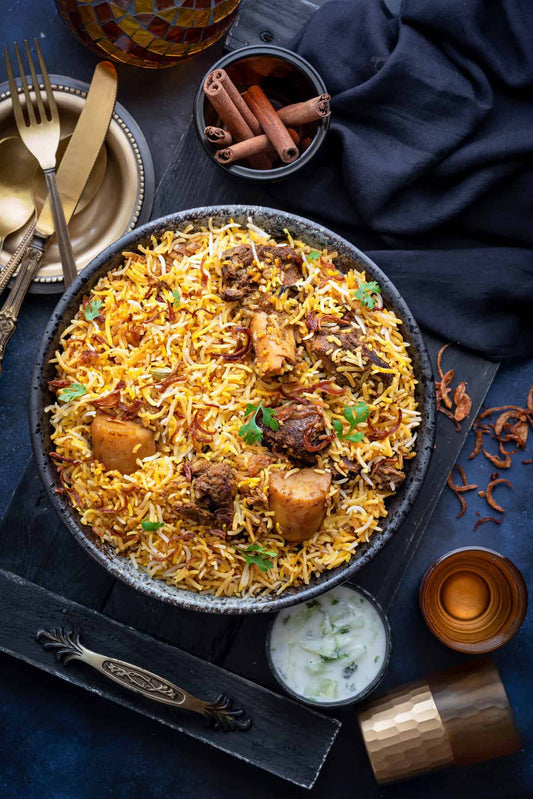 Mutton Biryani with Raita