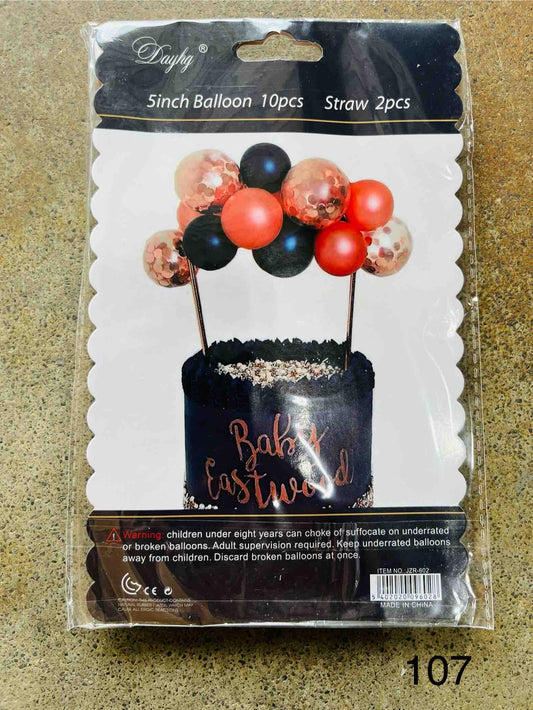 BALOON CAKE TOPPER WITH SPARKLES