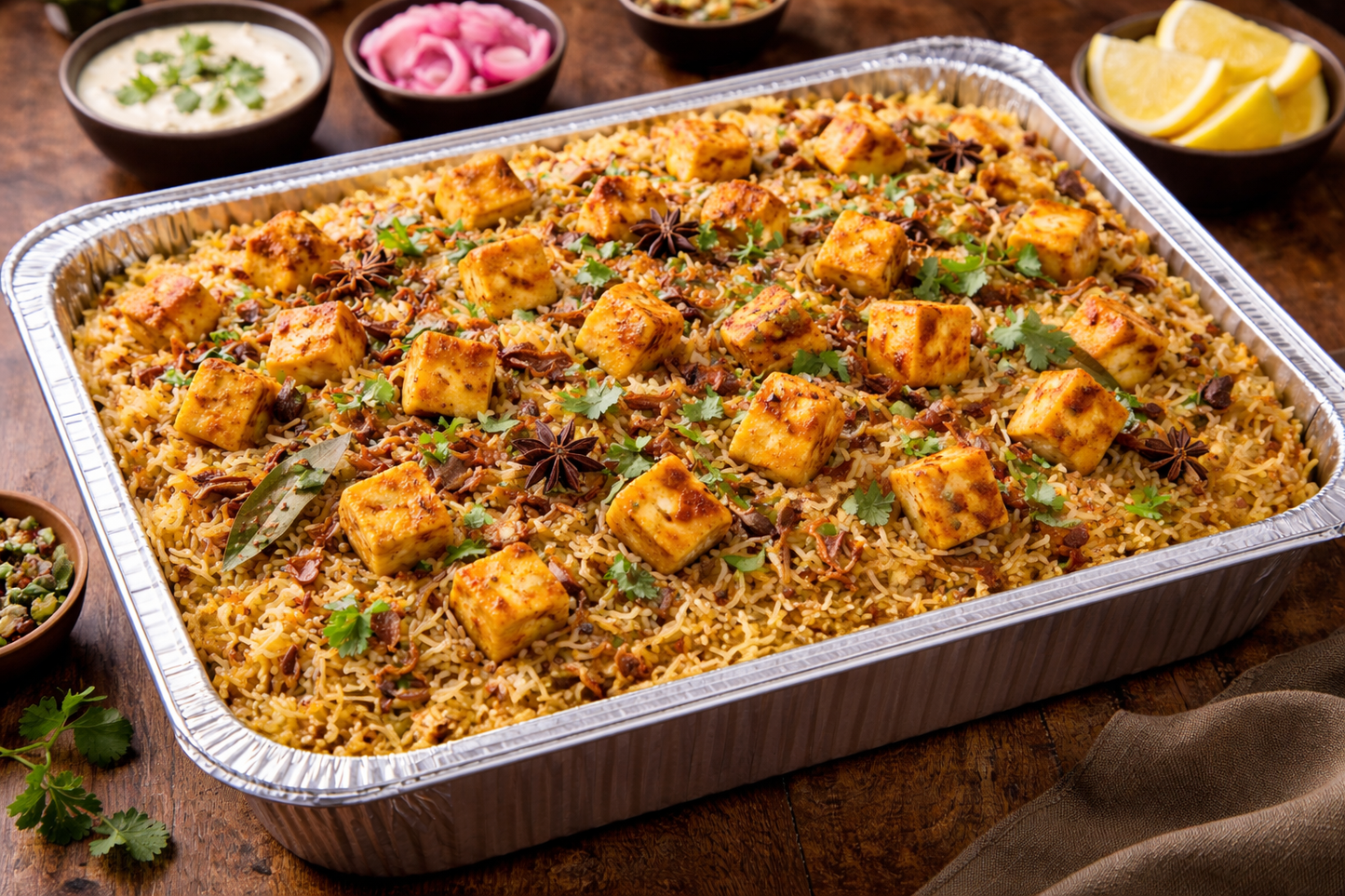 Paneer Biryani Tray
