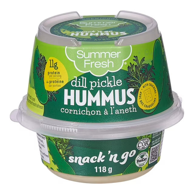 SUMFRSH DIP HUMMUS DILL PICKLE W/CRKRS