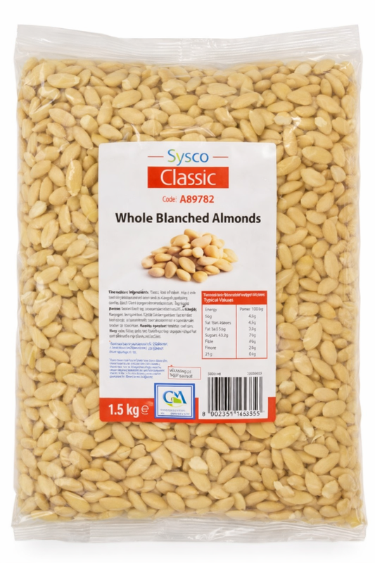 SYSCO ALMOND NATURAL WHOLE 1.5KGS