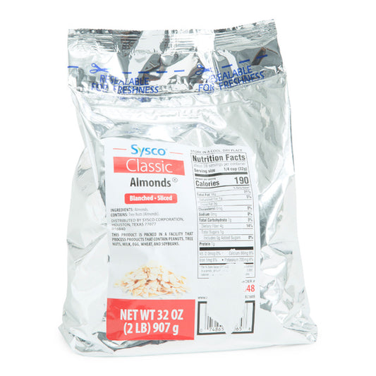 SYSCO ALMOND SLICED NAT 1KGS