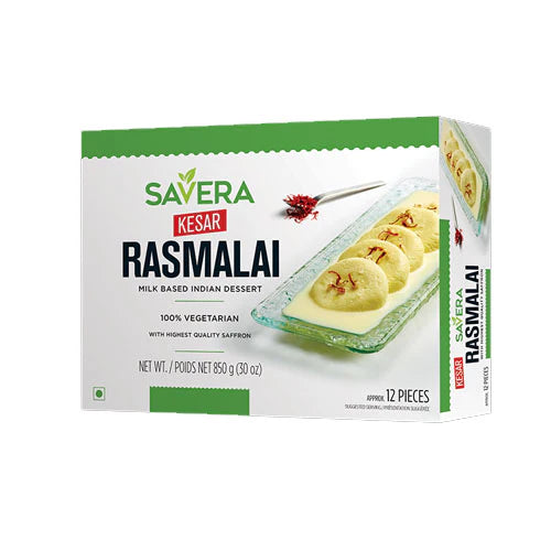 Savera Kesar Rasmalai Frozen (12Pcs)
