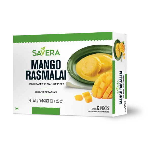Savera Mango Rasmalai Frozen (12Pcs)