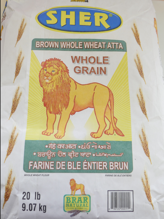 Sher Brown Whole Wheat Atta