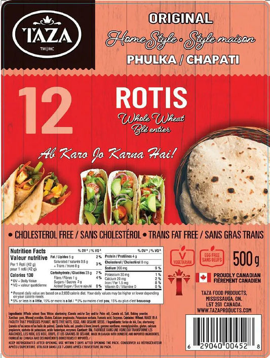 Taza Roti - Whole Wheat