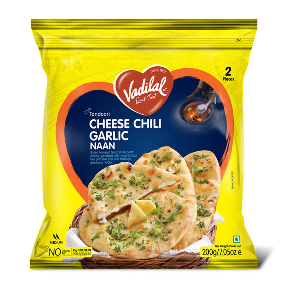VADILAL CHEESE CHILI GARLIC NAAN