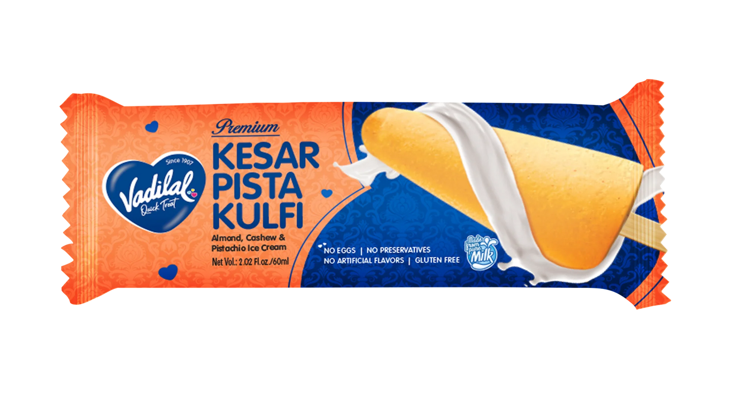VADILAL CYLINDRICAL KESAR PISTA