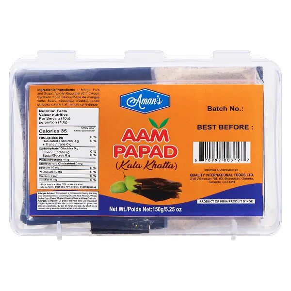 Aman's Kala Khatta Aam Papad