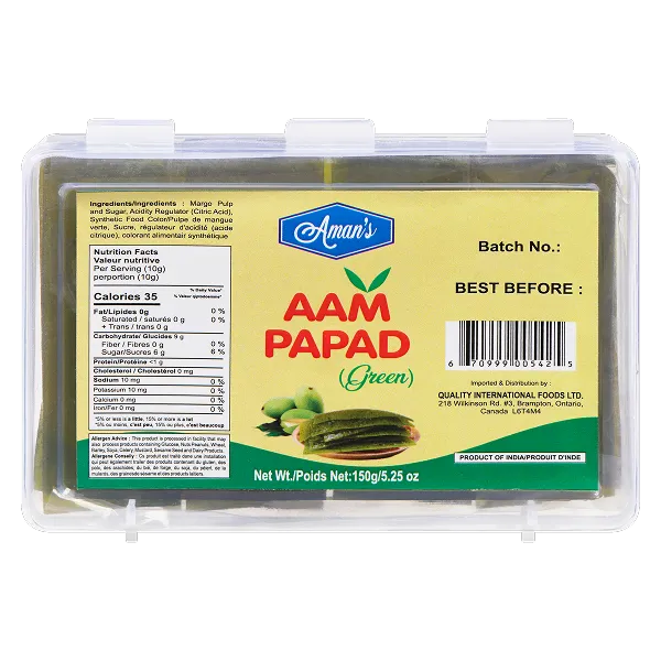 Aman's Green Aam Papad