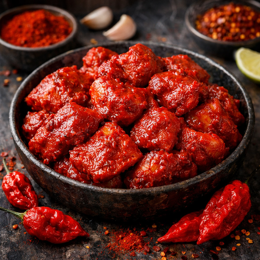 Ghost Chili Chicken Tikka (Marinated)