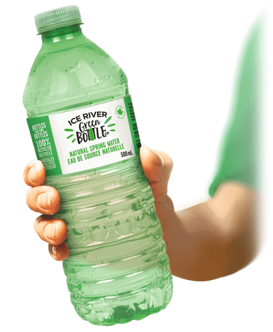 ICE RIVER GREEN BOTTLE SPRING WATER