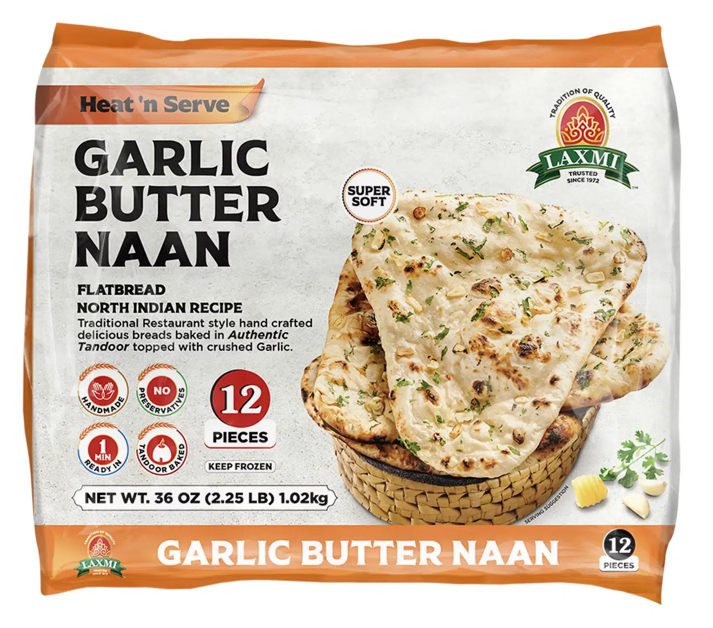 LX. GARLIC BUTTER NAAN BLK [NP]