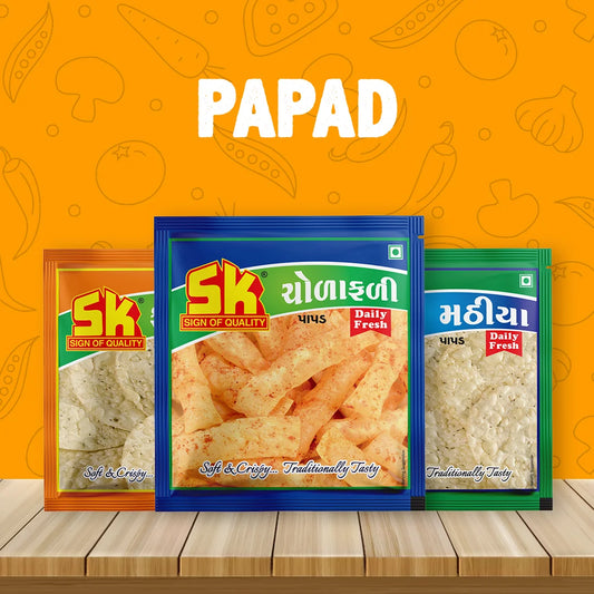 SK Rice Papad Black Pepper