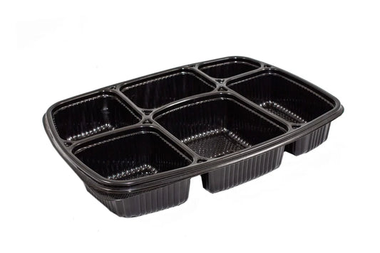 CF 6 COMPARTMENT PLASTIC TRAY 100