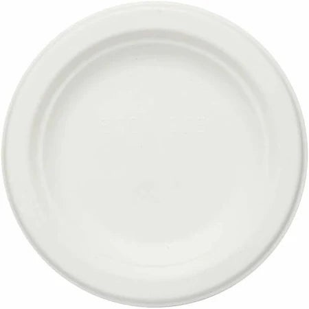 ECO - BIO CORNSTARCH 6" ROUND PLATE