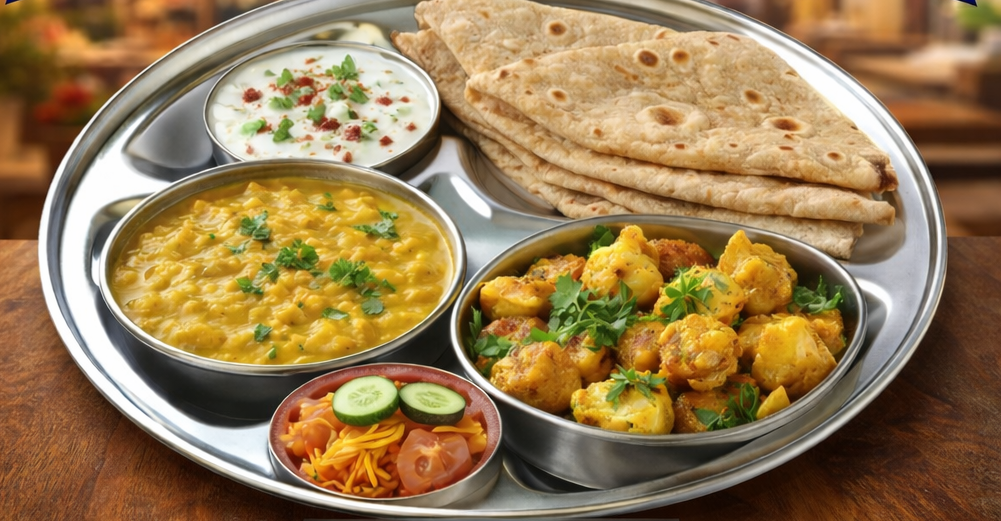 Veg Thali with Dal